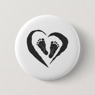 Baby-Füße Button