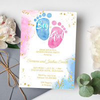 Baby Füße Junge oder Mädchen rosa blaues Geschlech