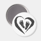 Baby Füße Magney Magnet (Vorderseite/Rückseite)