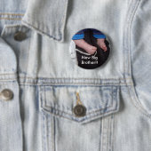 Baby-Füße, neuer großer Bruder!! Button (Beispiel)