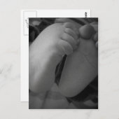 Baby-Füße Postkarte (Vorne/Hinten)