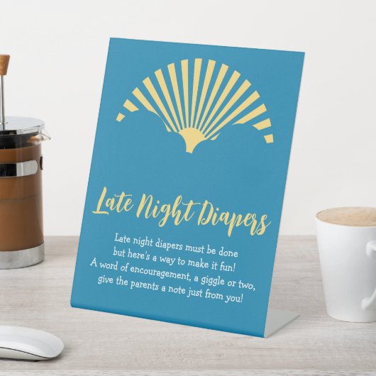 Baby Game kommt hier zur Sun Baby Dusche Sockelschild (In SItu)