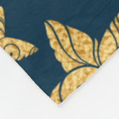 Baby Ganesha mit Mond und Sternen Fleecedecke (Ecke)