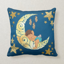 Baby Ganesha sleeping amongst the moon and stars