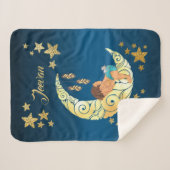 Baby Ganesha with moon and stars Sherpadecke (Vorderseite (Horizontal))