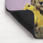 Baby-Gänseblümchen-Miezekatze-Katzen-Kätzchen, das Mousepad (Ecke)