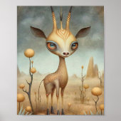 Baby Gazelle African Animal | Gazelle Wall Print Poster (Vorne)