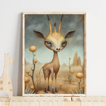 Baby Gazelle African Animal | Gazelle Wall Print