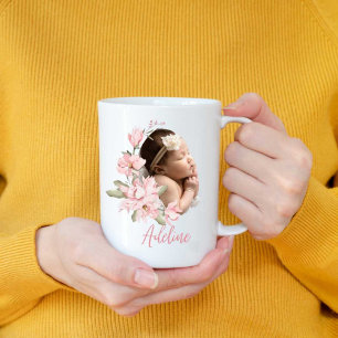 Baby geboren Foto Collage Neue moderne Tasse