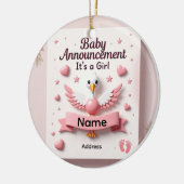 Baby geboren keramik ornament (Links)