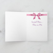 Baby-Geburts-Mitteilungskarte für Großeltern Ankündigung (Innenseite)