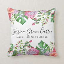 Baby-Geburts-Notfall, Aquarell-tropischer