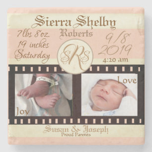 Baby Geburtsstatistiken & Fotos Filmrolle Film Steinuntersetzer