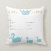 Baby-Geburtsurkunde-Kissen