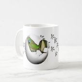 Baby-Gecko im Ei Kaffeetasse (Vorderseite Links)