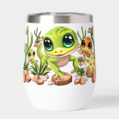 Baby Geckos Niedlich Cartoon Characters (Rückseite)