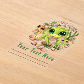 Baby Geckos Niedlich Cartoon Characters Acryleinladungen (Ablage )