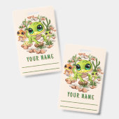 Baby Geckos Niedlich Cartoon Characters Ausweis (Vorder- & Rückseite)