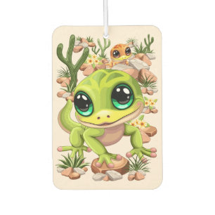Baby Geckos Niedlich Cartoon Characters Autolufterfrischer
