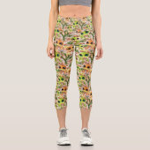 Baby Geckos Niedlich Cartoon Characters Capri Leggings (Vorderseite)