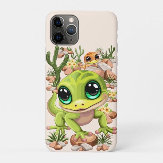 Baby Geckos Niedlich Cartoon Characters Case-Mate iPhone Hülle (Rückseite)