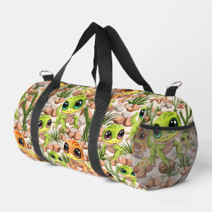 Baby Geckos Niedlich Cartoon Characters Duffle Bag