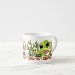 Baby Geckos Niedlich Cartoon Characters Espressotasse