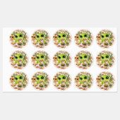 Baby Geckos Niedlich Cartoon Characters Etiketten (Blatt)