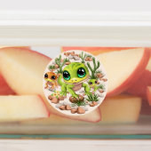 Baby Geckos Niedlich Cartoon Characters Etiketten (Befestigt)