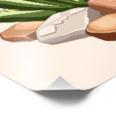 Baby Geckos Niedlich Cartoon Characters Fotodruck (Ecke)