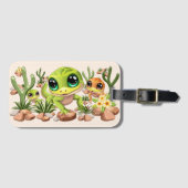Baby Geckos Niedlich Cartoon Characters Gepäckanhänger (Vorderseite (Horizontal))