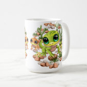 Baby Geckos Niedlich Cartoon Characters Kaffeetasse (VorderseiteRechts)