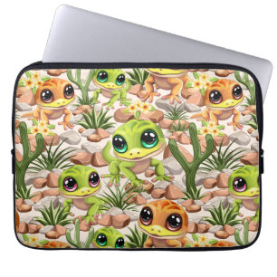 Baby Geckos Niedlich Cartoon Characters Laptopschutzhülle