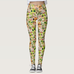 Baby Geckos Niedlich Cartoon Characters Leggings
