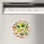 Baby Geckos Niedlich Cartoon Characters Magnet (In Situ (Geschirrspüler))