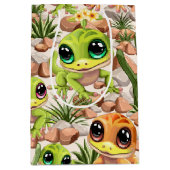 Baby Geckos Niedlich Cartoon Characters Mittlere Geschenktüte (Vorderseite)