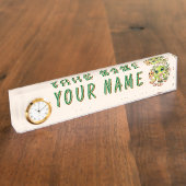 Baby Geckos Niedlich Cartoon Characters Namensplakette (Seite)