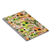 Baby Geckos Niedlich Cartoon Characters Notizblock (Rechte Seite)