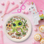 Baby Geckos Niedlich Cartoon Characters Pappteller (Party)
