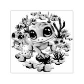 Baby Geckos Niedlich Cartoon Characters Permastempel (Design)