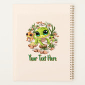 Baby Geckos Niedlich Cartoon Characters Planer (Rückseite)
