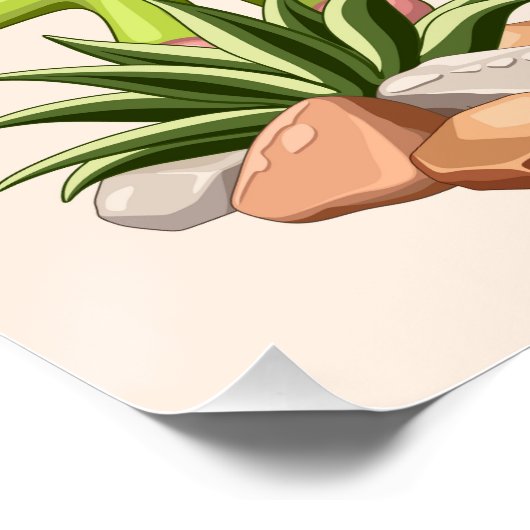 Baby Geckos Niedlich Cartoon Characters Poster (Ecke)