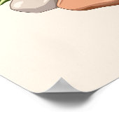 Baby Geckos Niedlich Cartoon Characters Poster (Ecke)