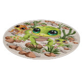 Baby Geckos Niedlich Cartoon Characters Schneidebrett (Ecke)