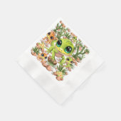 Baby Geckos Niedlich Cartoon Characters Serviette (Ecke)