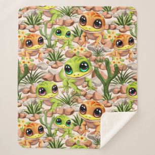Baby Geckos Niedlich Cartoon Characters Sherpadecke