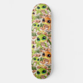 Baby Geckos Niedlich Cartoon Characters Skateboard (Vorderseite)