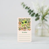 Baby Geckos Niedlich Cartoon Characters Visitenkarte (Stehend Vorderseite)