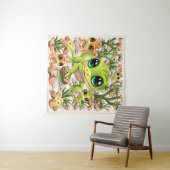 Baby Geckos Niedlich Cartoon Characters Wandteppich (Beispiel (Horizontal))