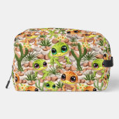 Baby Geckos Niedlich Cartoon Characters Waschbeutel (Rückseite)